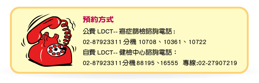 三軍醫訊NO247LDCT肺癌篩檢預約方式